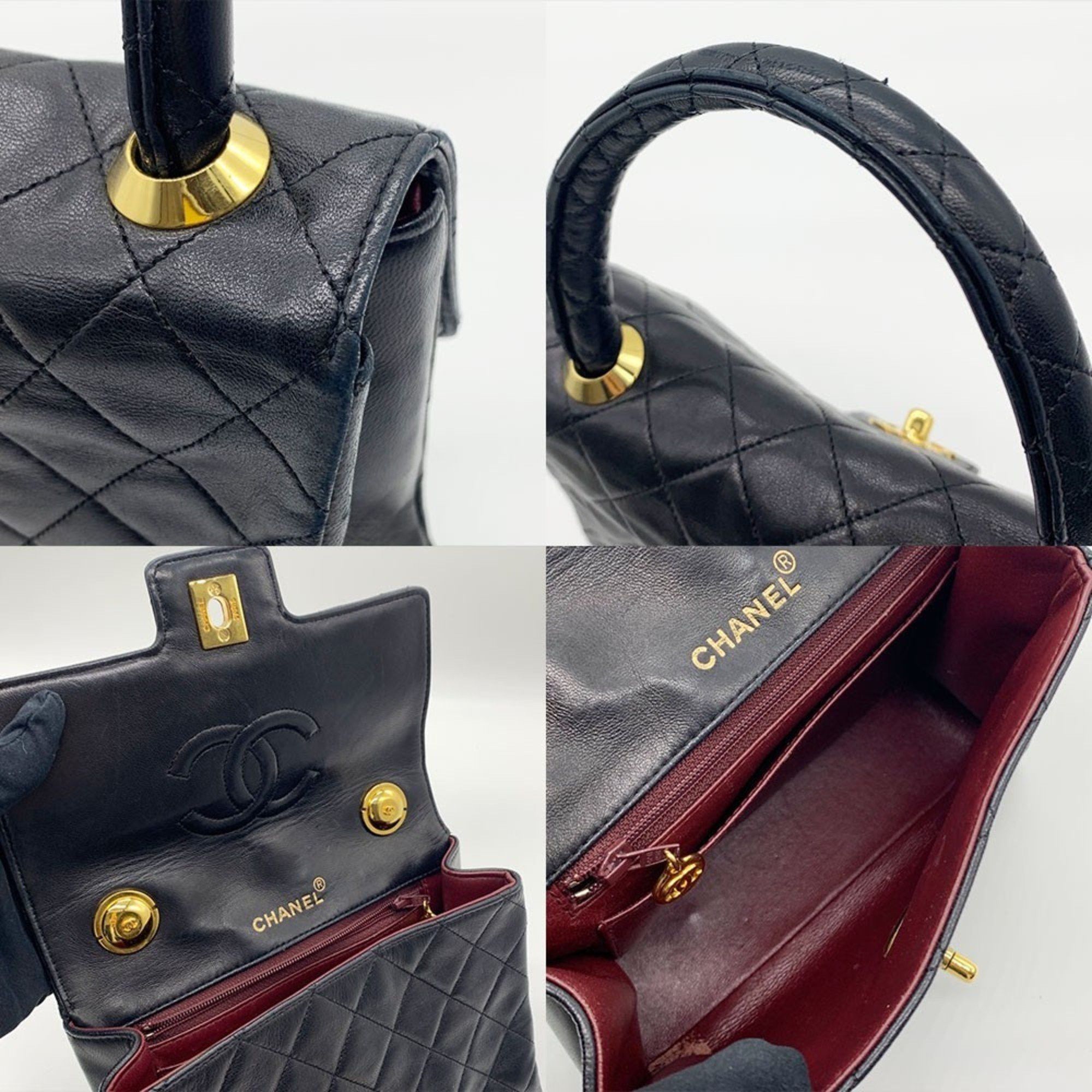 Chanel Chanel Bag Matelasse Handbag Black Turn Lock Coco Mark CHANEL Size ONE SIZE - 5 Thumbnail
