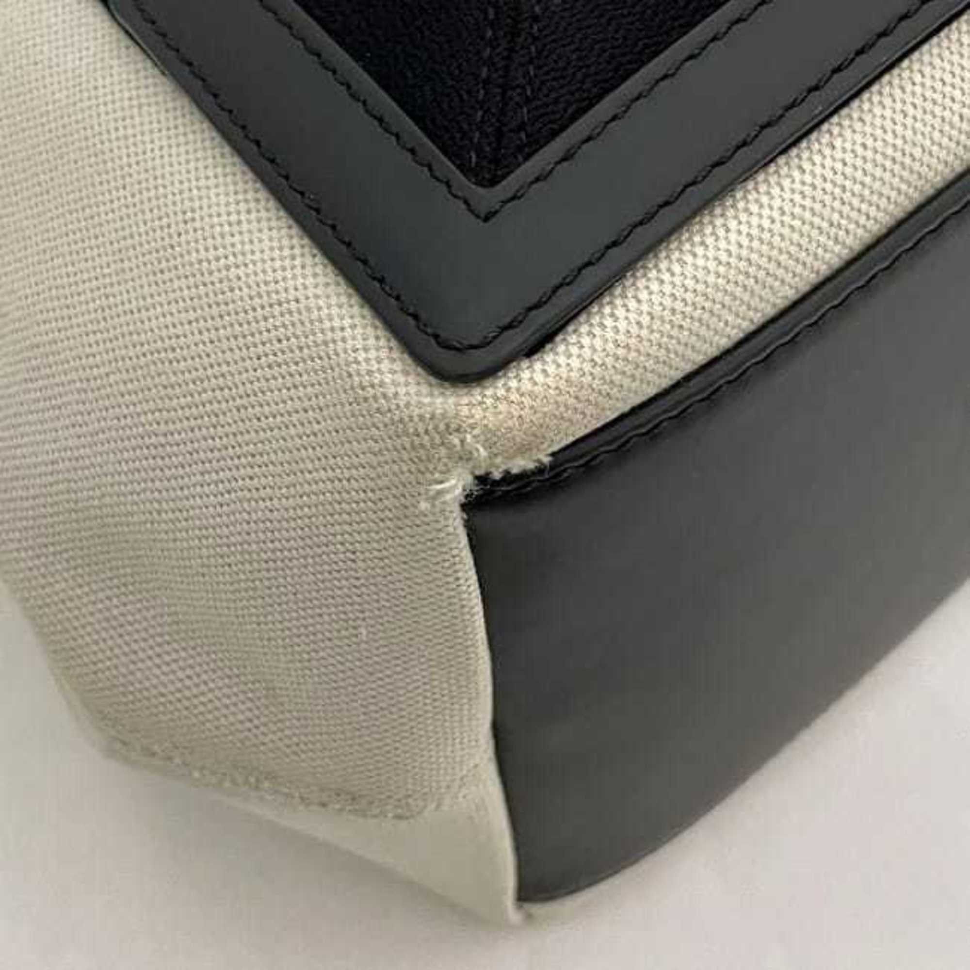 Balenciaga Balenciaga Tote Bag Navy Cabas ec-23052 Natural White Black 339933 Canvas Leather 1081 U 002123 BALENCIAGA Handbag Unisex Size ONE SIZE - 8 Thumbnail