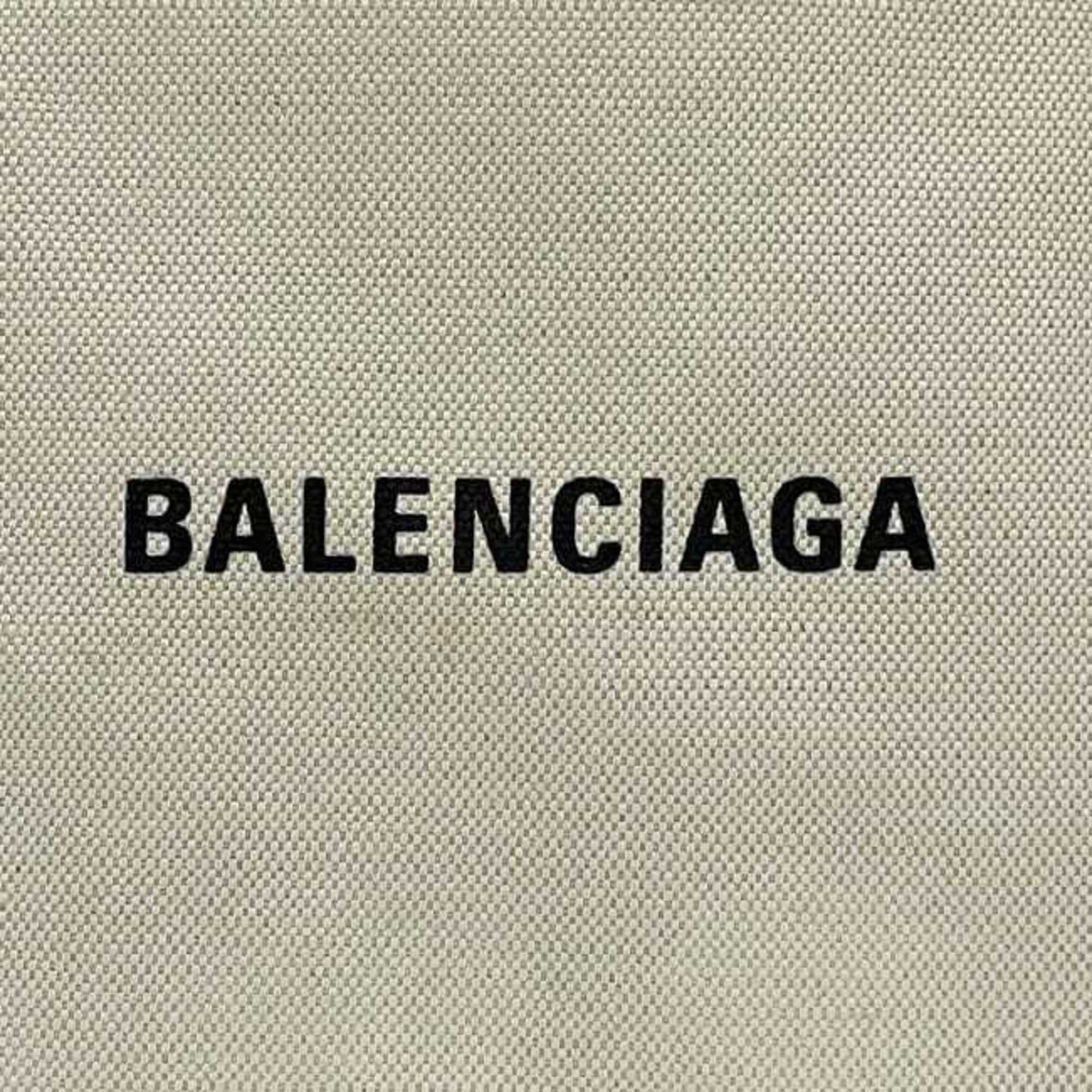 Balenciaga Balenciaga Tote Bag Navy Cabas ec-23052 Natural White Black 339933 Canvas Leather 1081 U 002123 BALENCIAGA Handbag Unisex Size ONE SIZE - 4 Thumbnail