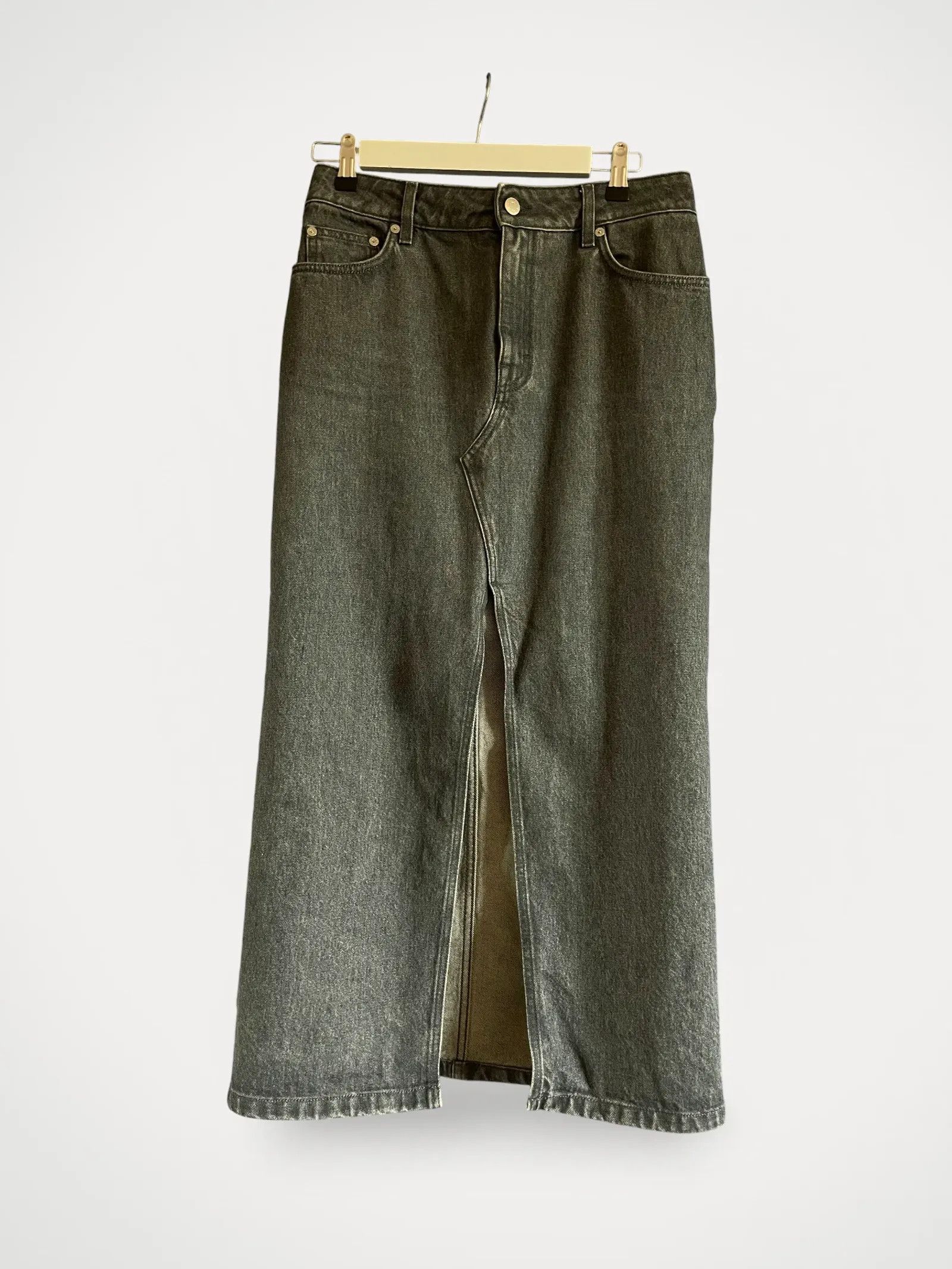 Filippa K Filippa K Long Slit Denim Skirt Skirt Size 26" / US 2 / IT 38 - 2 Thumbnail