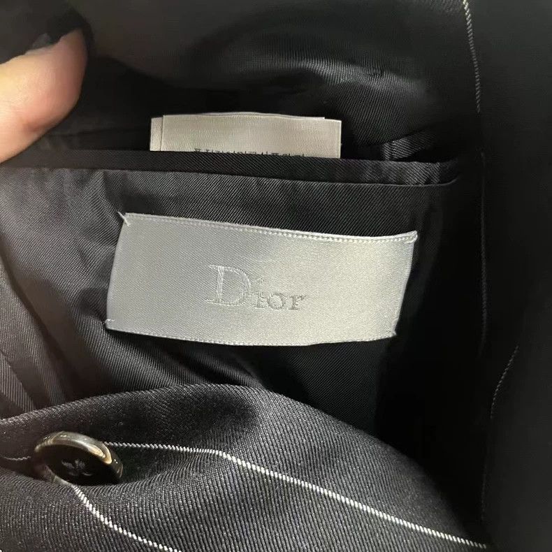 Dior Dior Black Striped Jacket with Three Buttons Size US L / EU 52-54 / 3 - 2 Thumbnail
