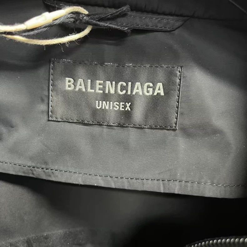 Balenciaga Black Logo Print Long Sleeve Jacket