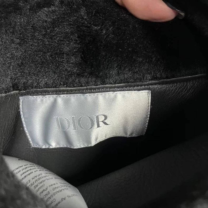 Dior Dior Black Zip Long Sleeve Leather Jacket Size US L / EU 52-54 / 3 - 2 Thumbnail