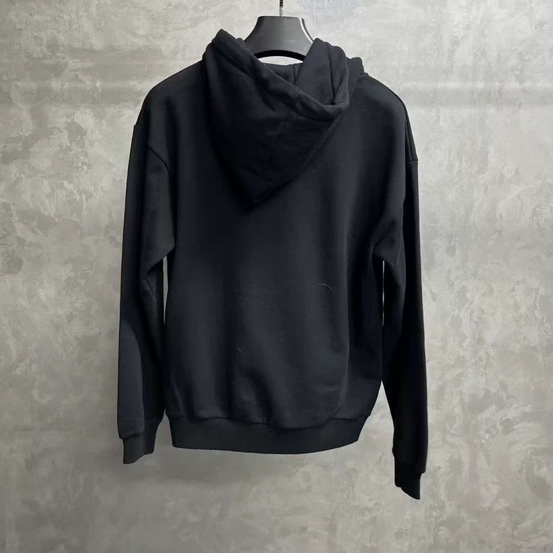 Celine Celine Black Logo Print Hooded Sweatshirt Size US XS / EU 42 / 0 - 5 Thumbnail