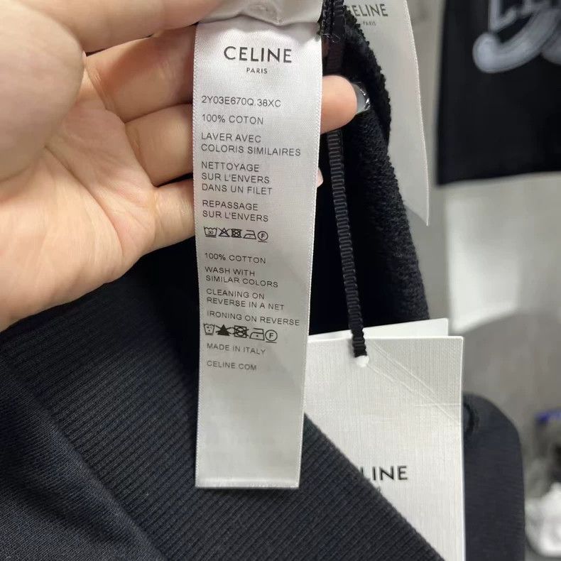Celine Celine Black Logo Print Hooded Sweatshirt Size US XS / EU 42 / 0 - 3 Thumbnail