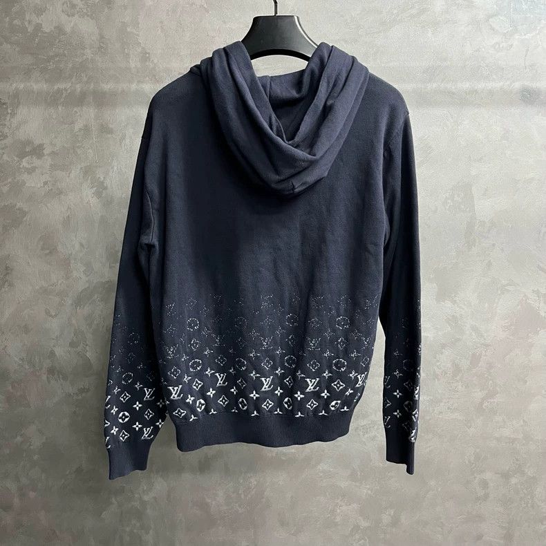 Louis Vuitton Louis Vuitton Blue Logo Print Hoodie Size US S / EU 44-46 / 1 - 4 Thumbnail