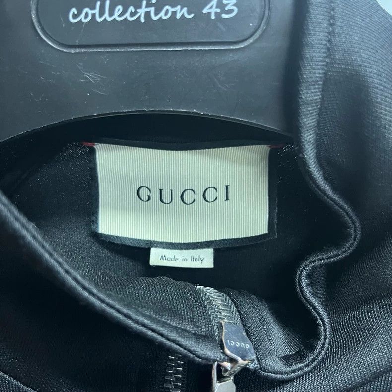 Gucci Gucci Black Striped Zip Classic Jacket Size US L / EU 52-54 / 3 - 2 Thumbnail