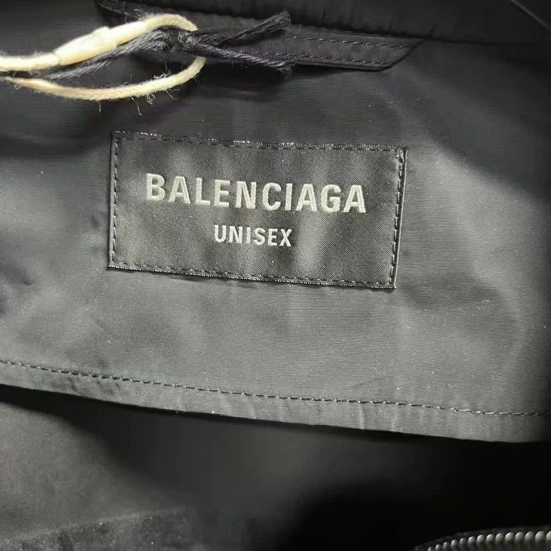 Balenciaga Balenciaga Black Logo Print Long Sleeve Jacket Size US XL / EU 56 / 4 - 2 Thumbnail