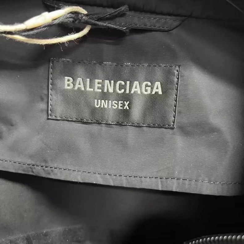 Balenciaga Balenciaga Black Logo Print Long Sleeve Jacket Size US XL / EU 56 / 4 - 2 Thumbnail