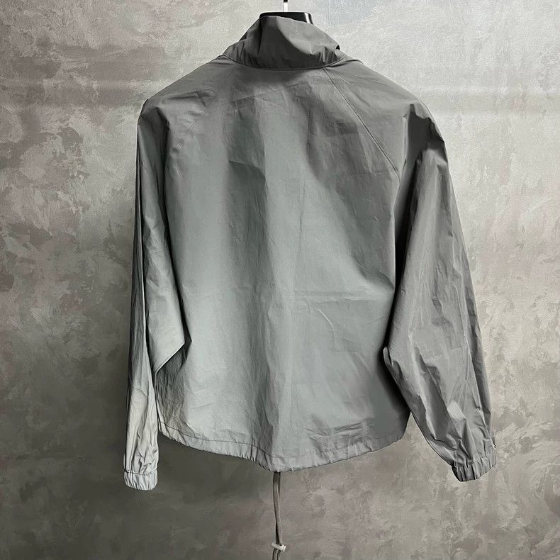 Fear of God Fear of God Gray Half-Zip Jacket Size US XXS / EU 40 - 4 Thumbnail