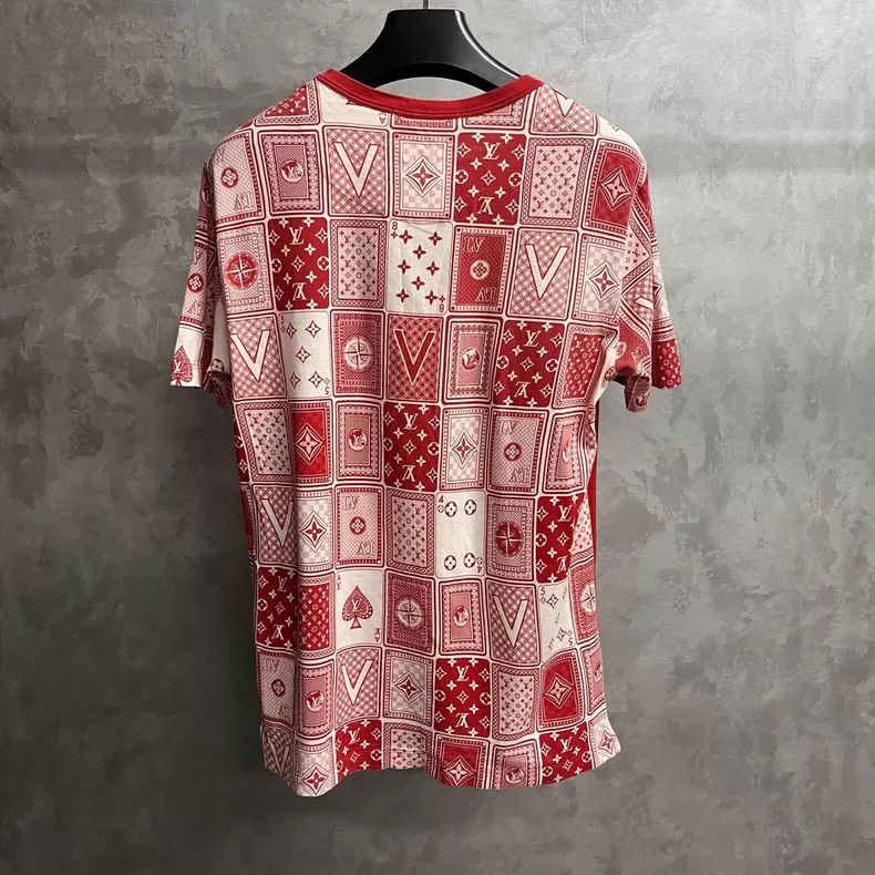 Louis Vuitton Louis Vuitton Red Logo Short Sleeve Shirt Size US M / EU 48-50 / 2 - 4 Thumbnail