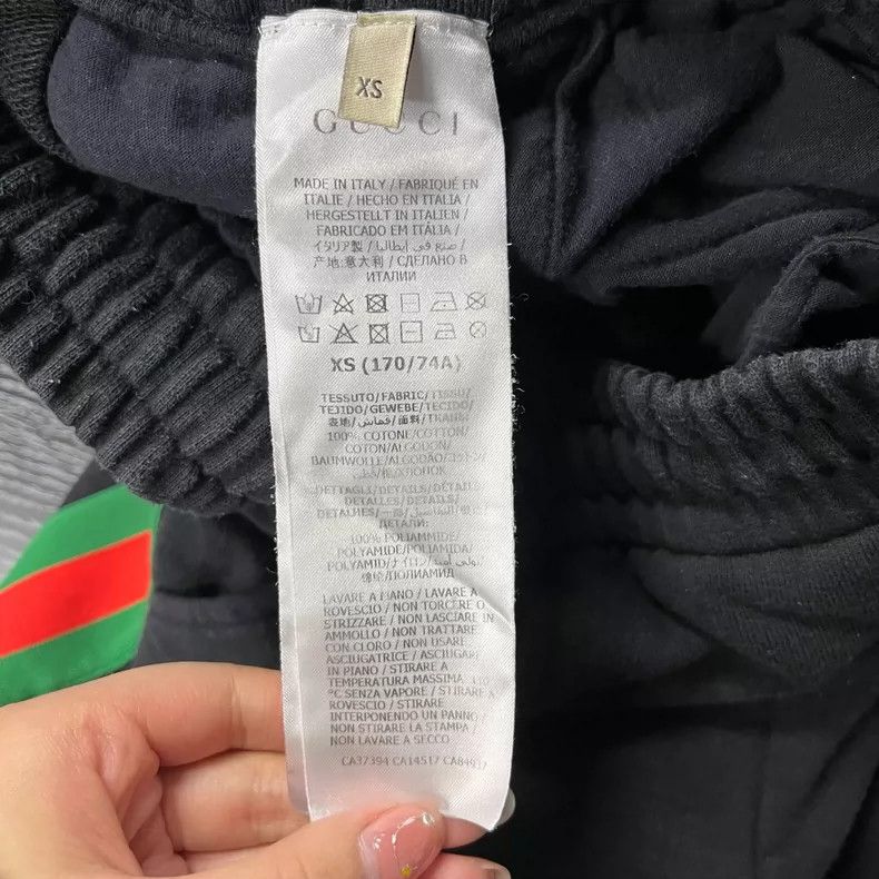 Gucci Gucci Black Knit Athletic Pants with Logo Size US 26 / EU 42 - 4 Thumbnail