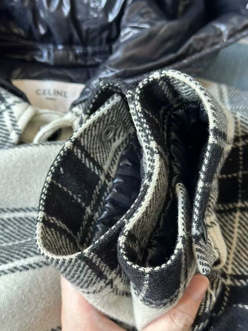 Celine Celine Black and White Plaid Cotton Jacket Size US XXL / EU 58 / 5 - 6 Thumbnail