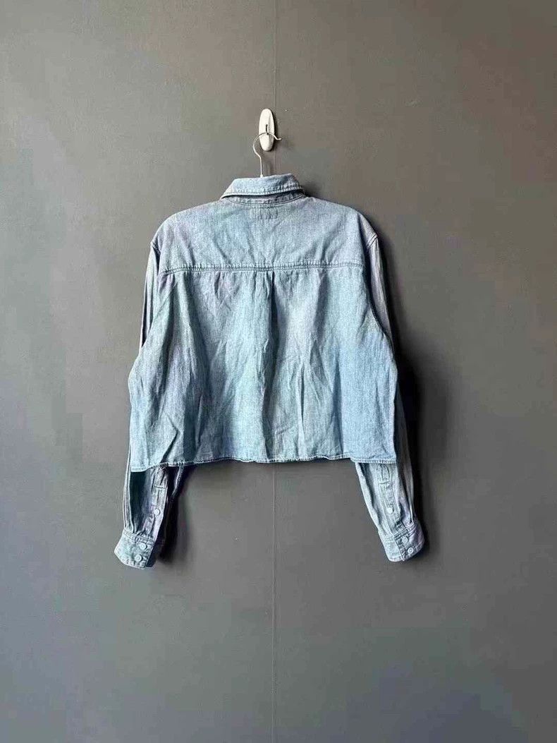 Celine Celine Denim Cropped Shirt Size US S / EU 44-46 / 1 - 2 Thumbnail