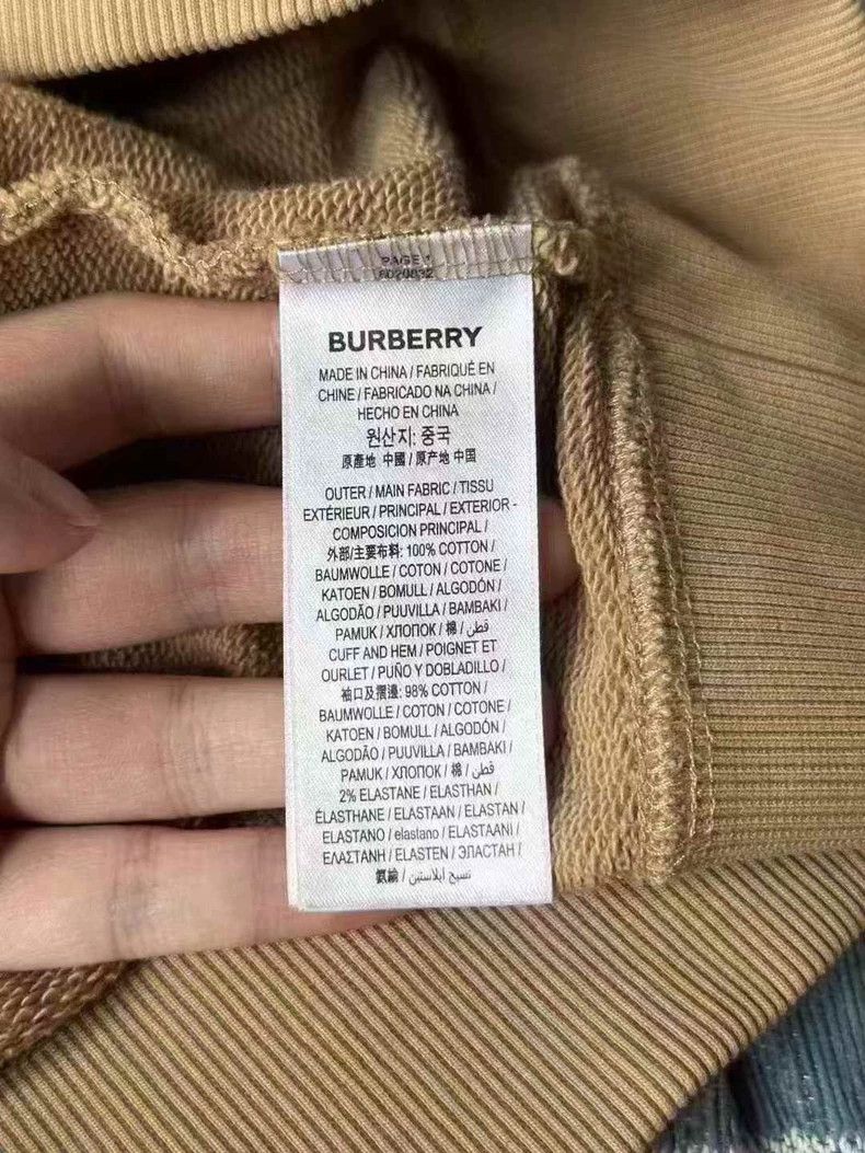 Burberry Burberry Embroidered Logo Hoodie in Beige Size US M / EU 48-50 / 2 - 4 Thumbnail
