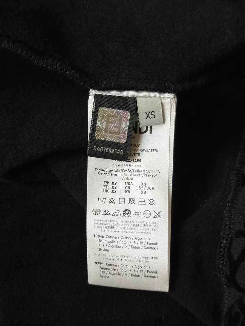 Fendi Fendi Full Print Velvet Sweatshirt Size US XS / EU 42 / 0 - 4 Thumbnail