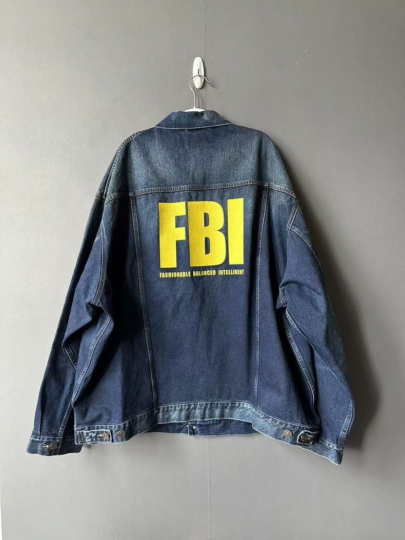 Balenciaga Balenciaga Denim Jacket FBI Style Size US L / EU 52-54 / 3 - 2 Thumbnail