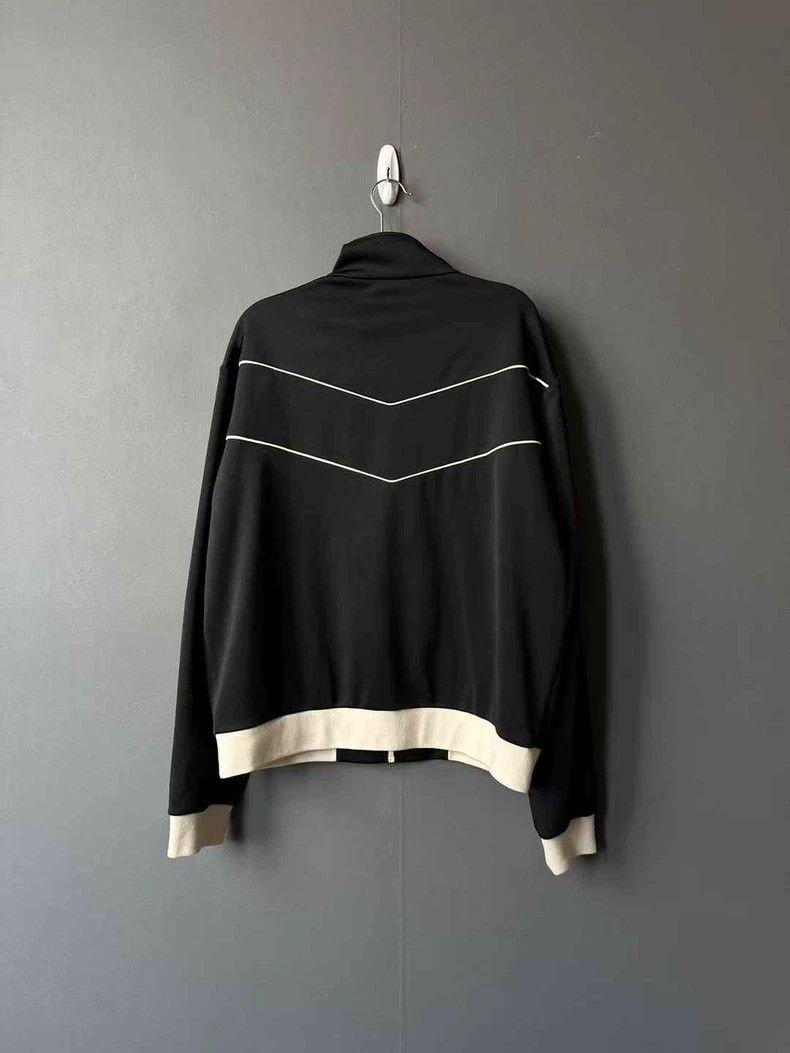 Celine Celine Black Zip Jacket with White Accents Size US L / EU 52-54 / 3 - 2 Thumbnail