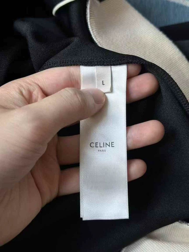 Celine Celine Black Zip Jacket with White Accents Size US L / EU 52-54 / 3 - 4 Thumbnail