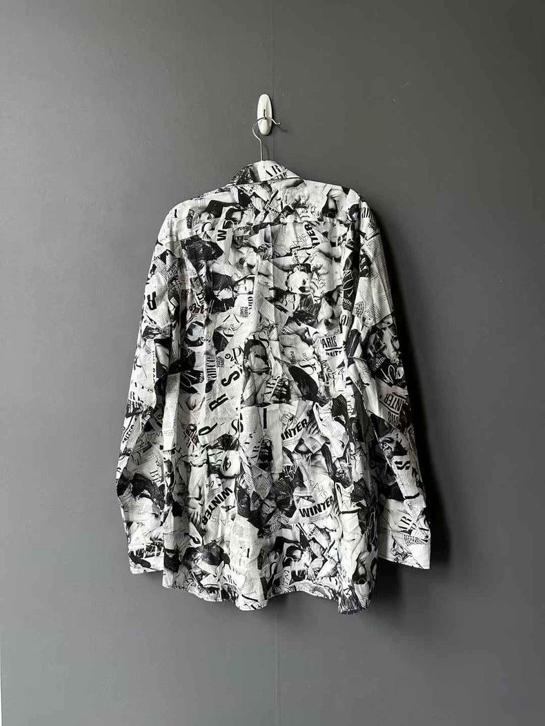 Balenciaga Balenciaga Graphic Print Long Sleeve Shirt Size US L / EU 52-54 / 3 - 2 Thumbnail