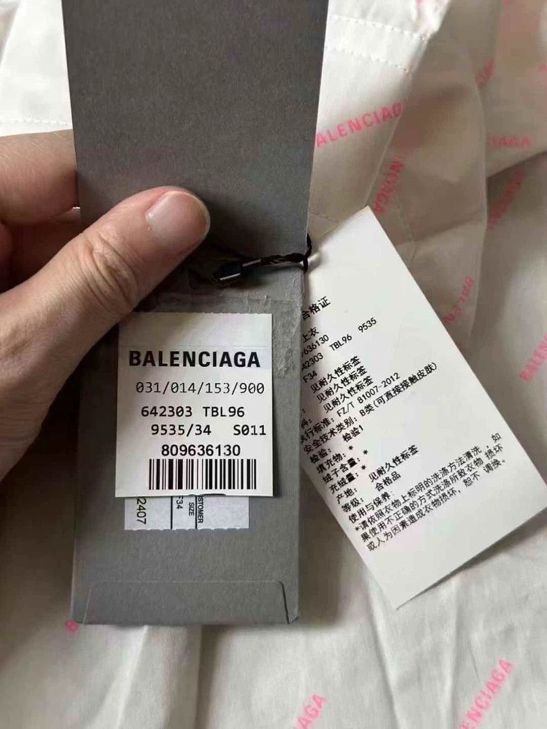 Balenciaga Balenciaga Long Sleeve Shirt in White Size US L / EU 52-54 / 3 - 3 Thumbnail