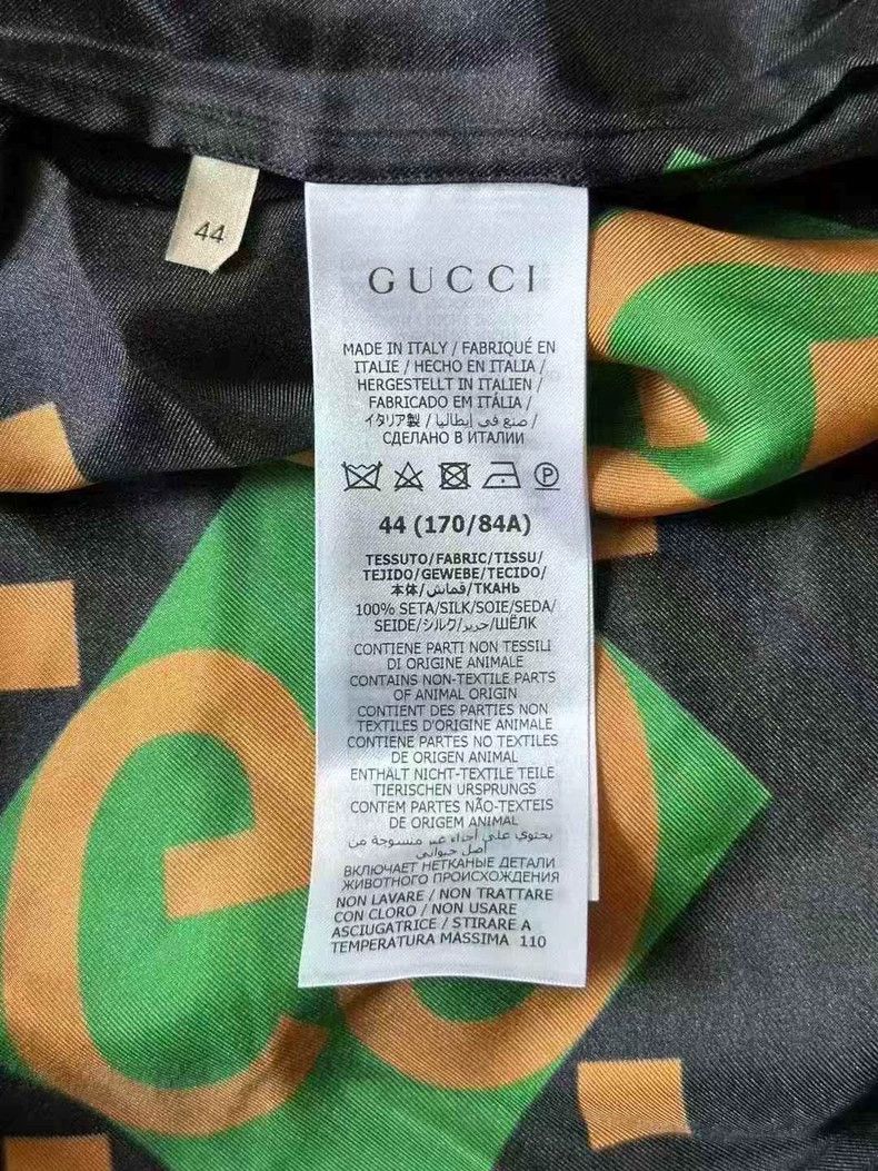 Gucci Gucci Printed Silk Short Sleeve Shirt Size US L / EU 52-54 / 3 - 3 Thumbnail