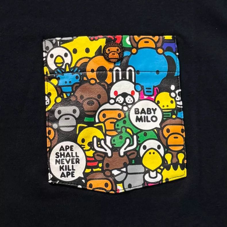 Bape BAPE Men's Short Sleeve T-Shirt with Pocket Size US L / EU 52-54 / 3 - 3 Thumbnail