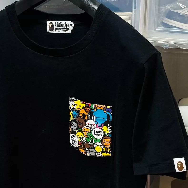 Bape BAPE Men's Short Sleeve T-Shirt with Pocket Size US L / EU 52-54 / 3 - 2 Thumbnail