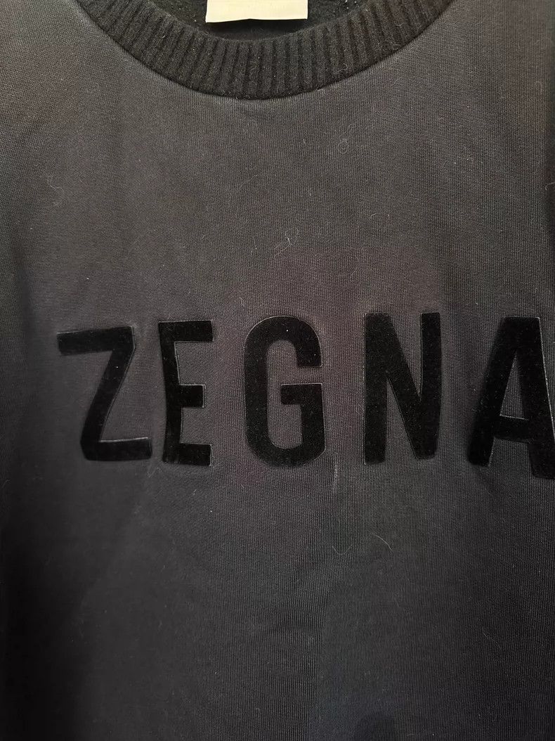 Ermenegildo Zegna Zegna Fear Of God Black Sweatshirt Size US XL / EU 56 / 4 - 2 Thumbnail