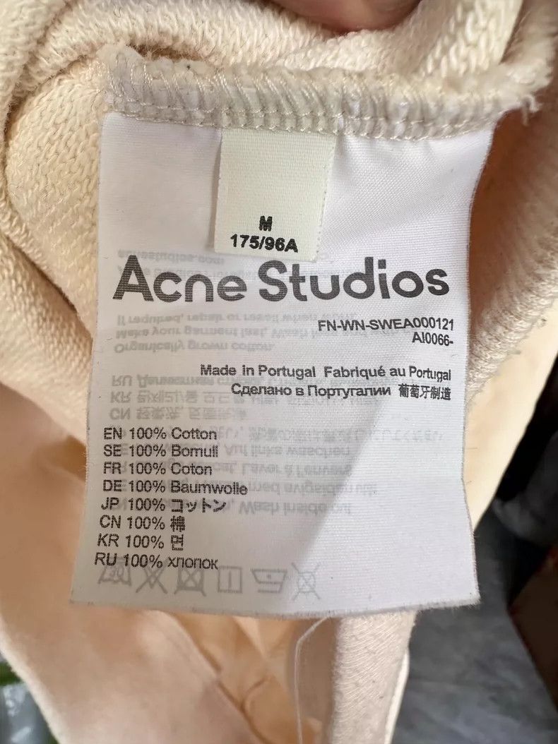 Acne Studios Acne Studios Beige Hoodie with Dog Design Size US M / EU 48-50 / 2 - 6 Thumbnail