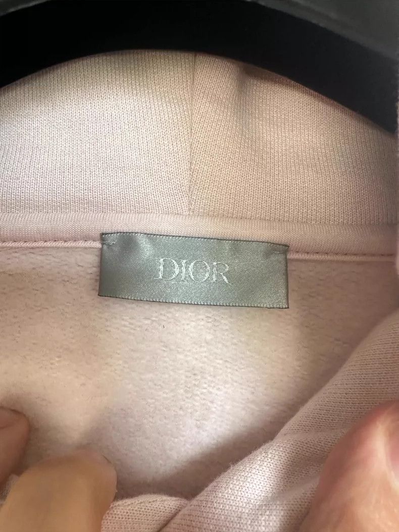 Dior Pink Hooded Sweatshirt with Dior Embroidery Size US XL / EU 56 / 4 - 3 Thumbnail
