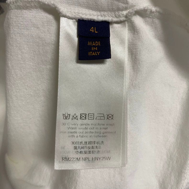 Louis Vuitton Louis Vuitton White Ice Cream Embroidered T-Shirt Size US L / EU 52-54 / 3 - 3 Thumbnail