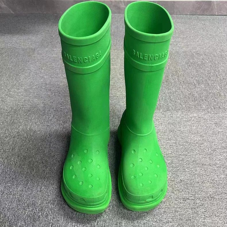Balenciaga Balenciaga Green Waterproof Mid-Cut Boots Size US 10 / EU 43 - 2 Thumbnail