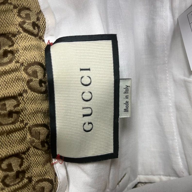 Gucci Gucci Beige Printed Casual Trousers Available Now Size US 44 / EU 60 - 4 Thumbnail