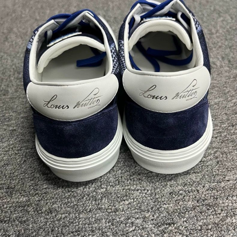 Louis Vuitton Louis Vuitton Blue Low Top Casual Sneakers Size US 5 / EU 37 - 3 Thumbnail