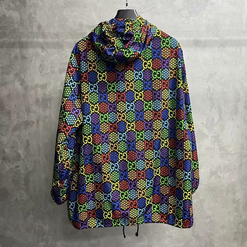 Gucci Gucci Colorful Hooded Jacket from Latest Collection Size US L / EU 52-54 / 3 - 4 Thumbnail