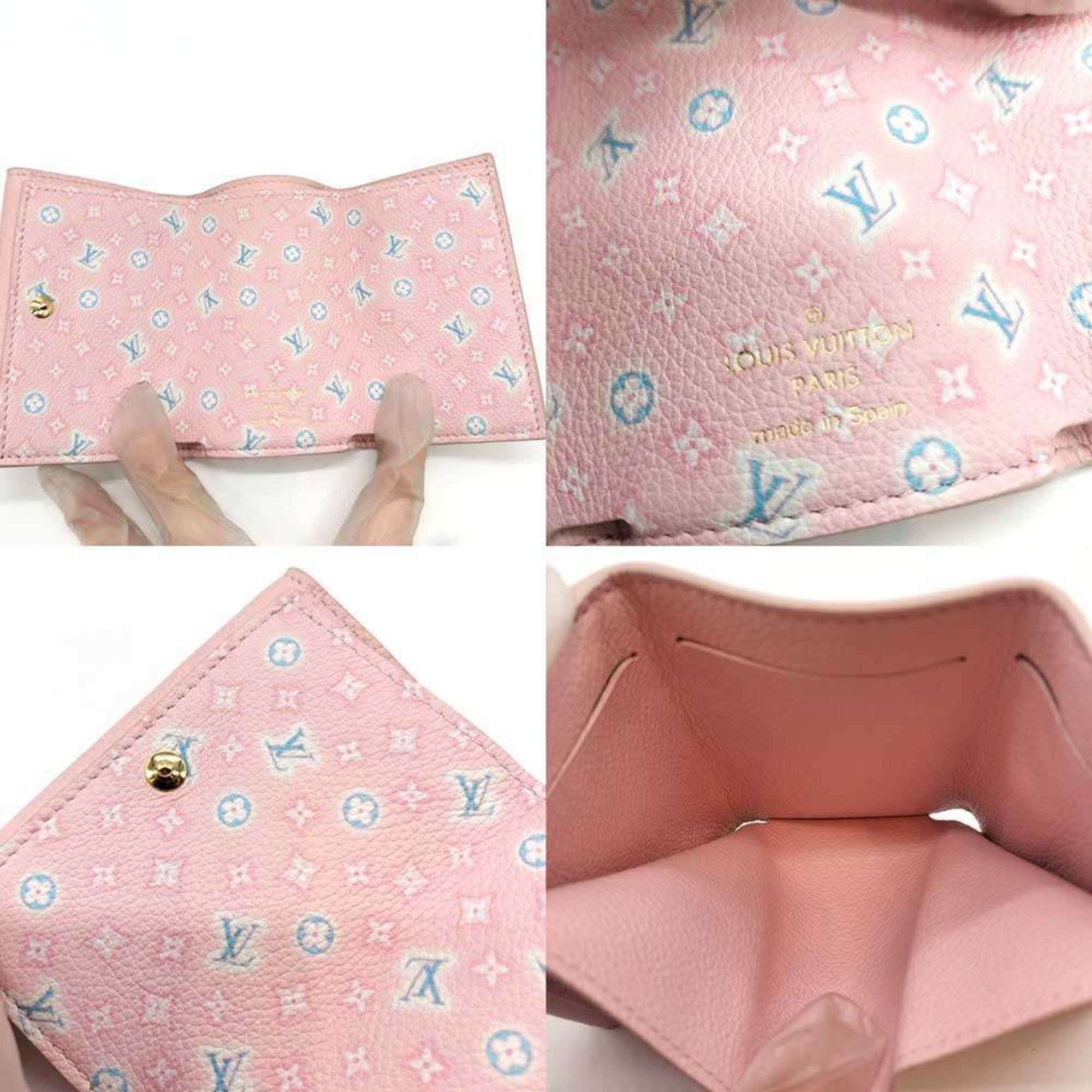 Louis Vuitton Louis Vuitton Portefeuille Lock Mini Pink Tri-fold Wallet W Women's Calf Leather M81232 LOUISVUITTON Size ONE SIZE - 4 Thumbnail