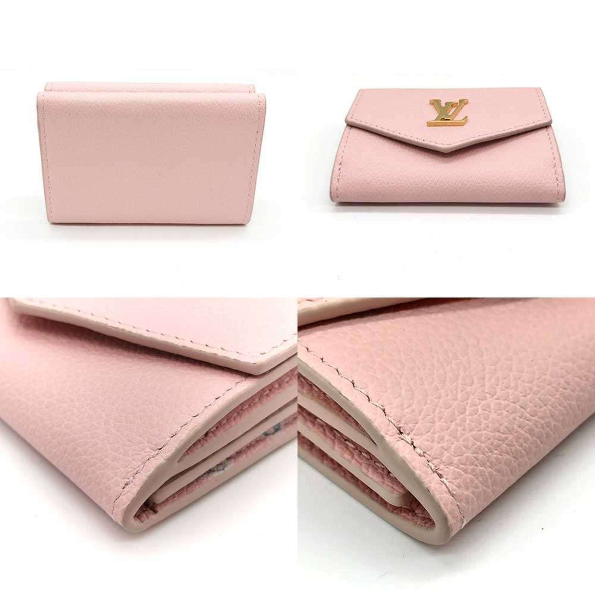 Louis Vuitton Louis Vuitton Portefeuille Lock Mini Pink Tri-fold Wallet W Women's Calf Leather M81232 LOUISVUITTON Size ONE SIZE - 2 Thumbnail