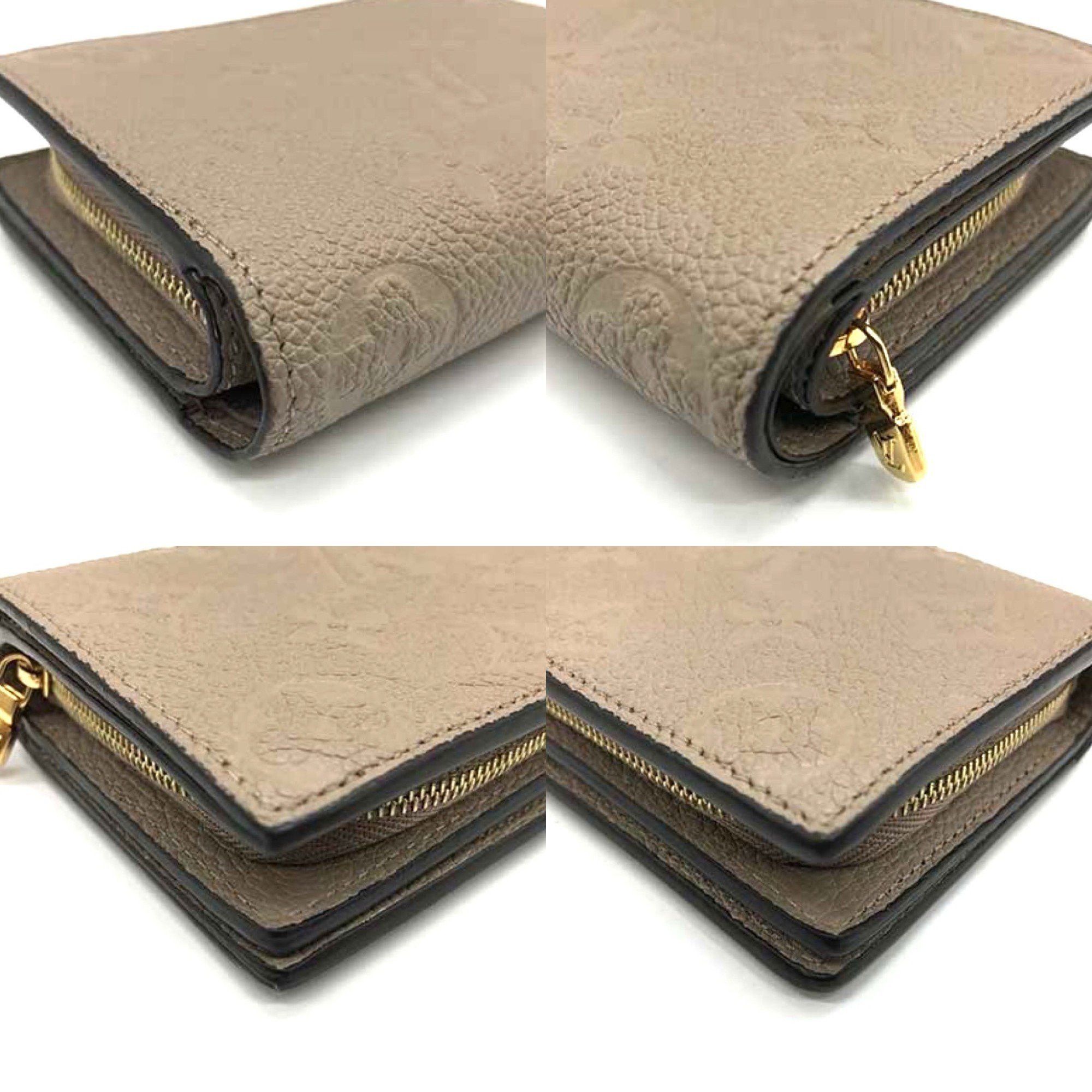 Louis Vuitton Louis Vuitton Portefeuillek Monogram Empreinte Leather Greige Bi-fold Wallet M80152 LOUIS VUITTON Size ONE SIZE - 3 Thumbnail
