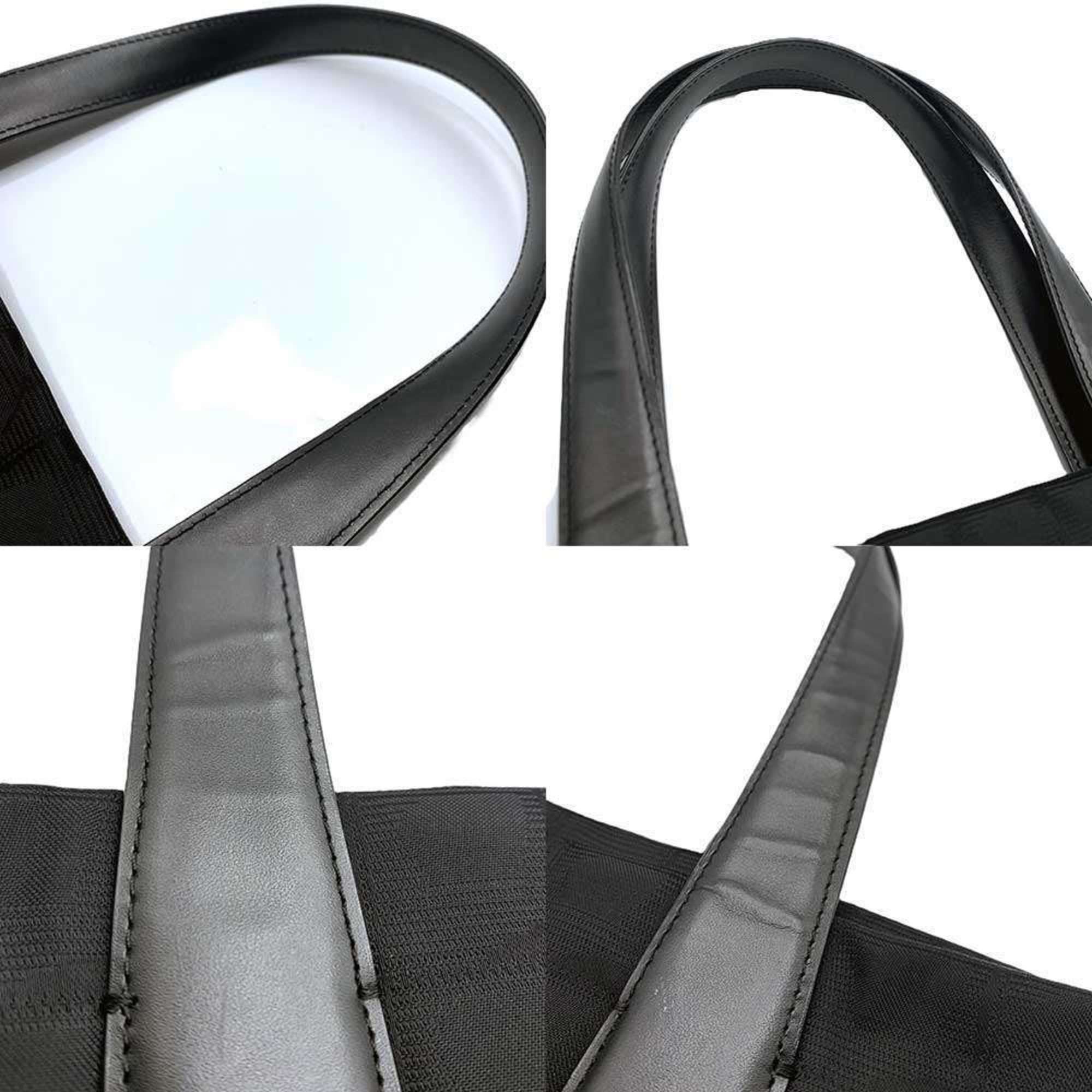 Chanel Chanel New Travel Line Tote MM Bag Shoulder Nylon Jacquard Leather Black A15991 CHANEL Size ONE SIZE - 7 Thumbnail