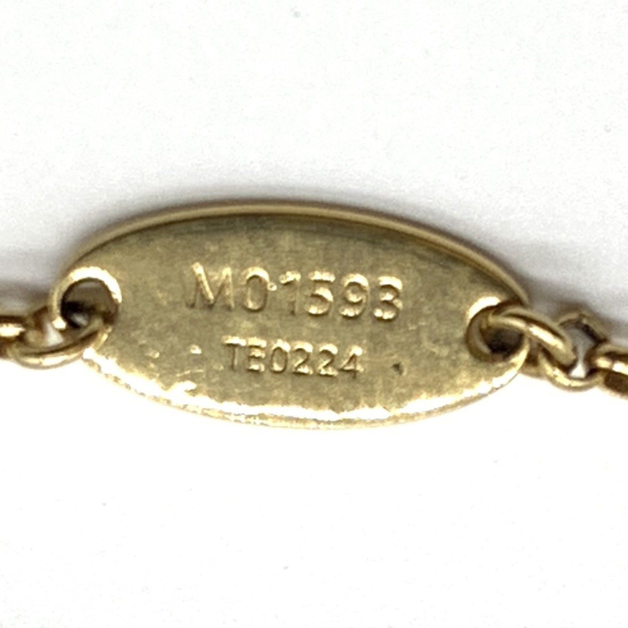 Louis Vuitton Louis Vuitton LV Padlock Necklace M01593 Gold Rhinestone Women's LOUIS VUITTON Size ONE SIZE - 9 Thumbnail