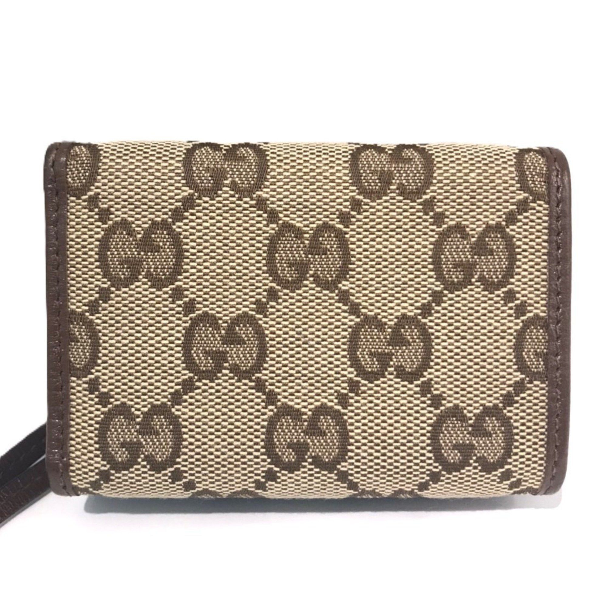 Gucci Gucci GG Neo Classic Compact Wallet Hacker Canvas x Leather 681708 Tri-fold GUCCI BALENCIAGA Size ONE SIZE - 2 Thumbnail