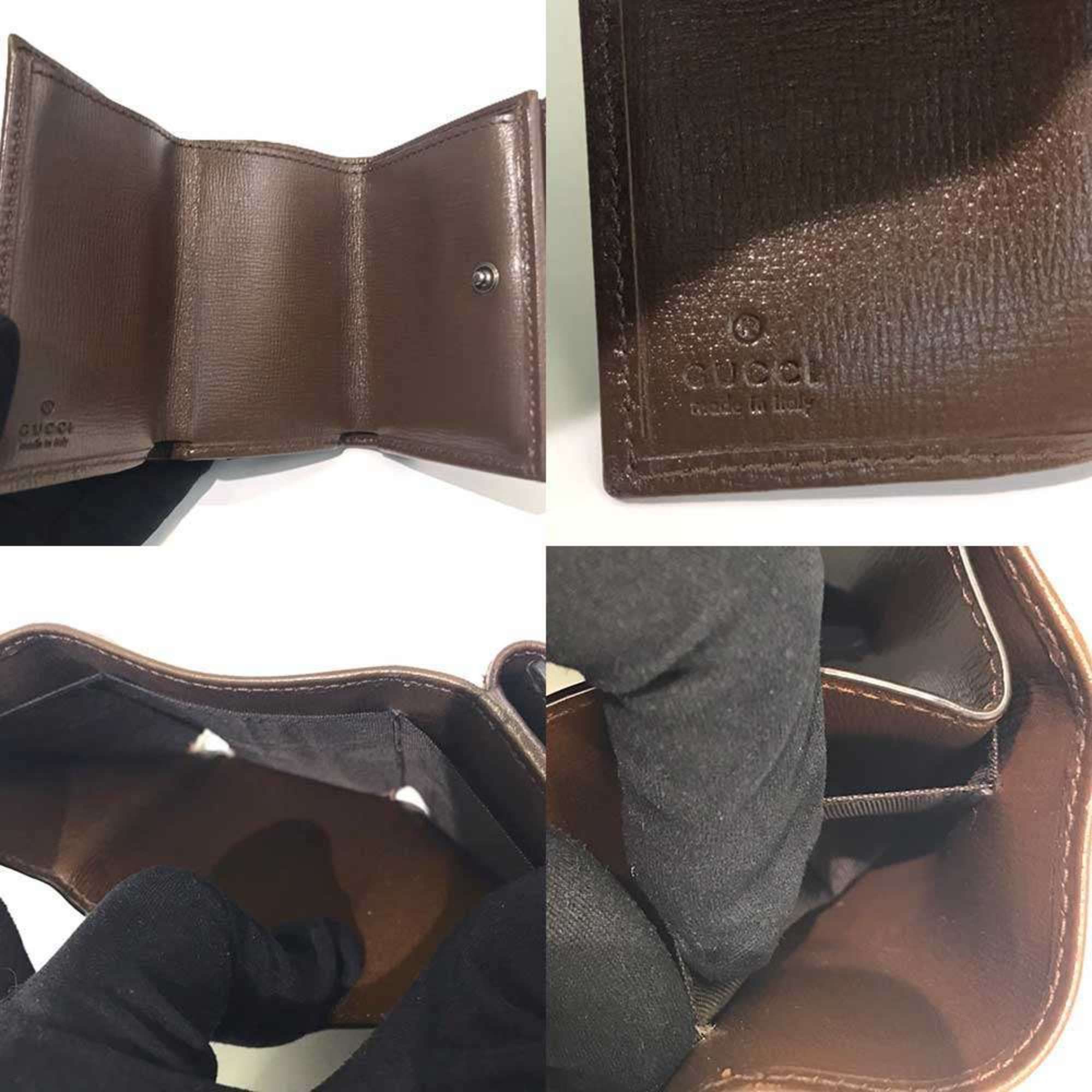 Gucci Gucci GG Neo Classic Compact Wallet Hacker Canvas x Leather 681708 Tri-fold GUCCI BALENCIAGA Size ONE SIZE - 5 Thumbnail