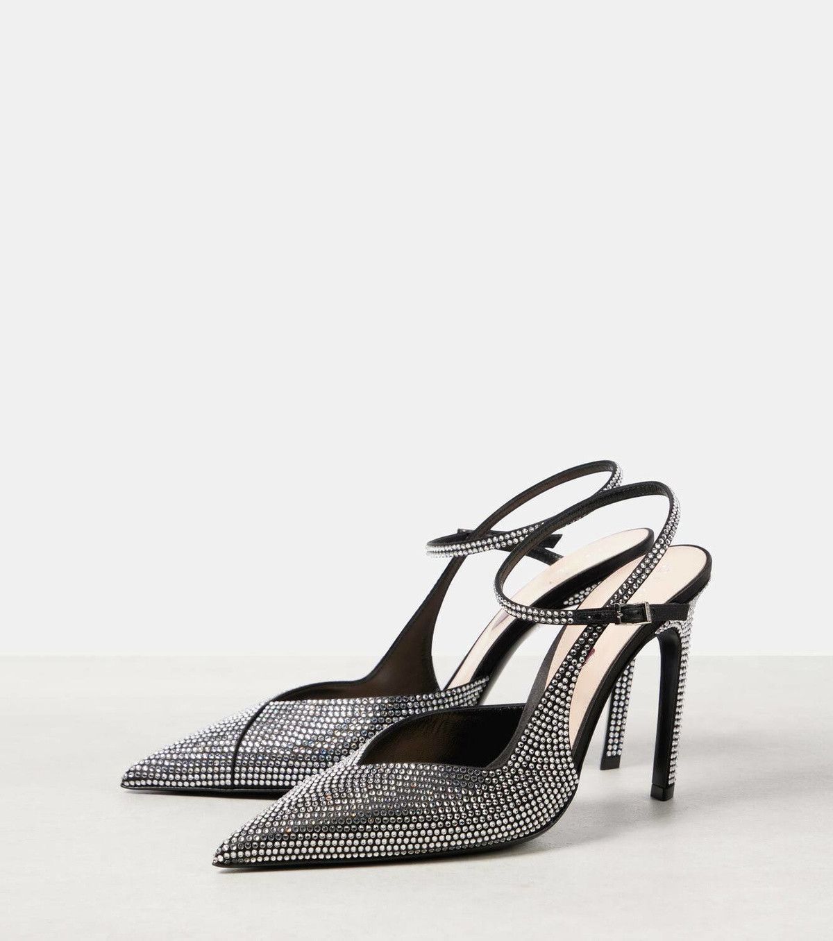 Gucci alma love 105 embellished satin pumps Size US 6 / IT 36 - 3 Thumbnail