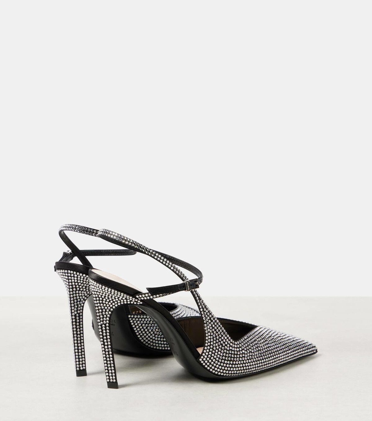 Gucci alma love 105 embellished satin pumps Size US 6 / IT 36 - 2 Thumbnail