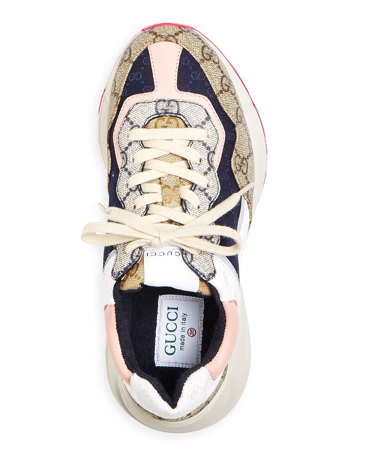Gucci gg rhyton low top sneakers Size US 12 / IT 42 - 4 Thumbnail