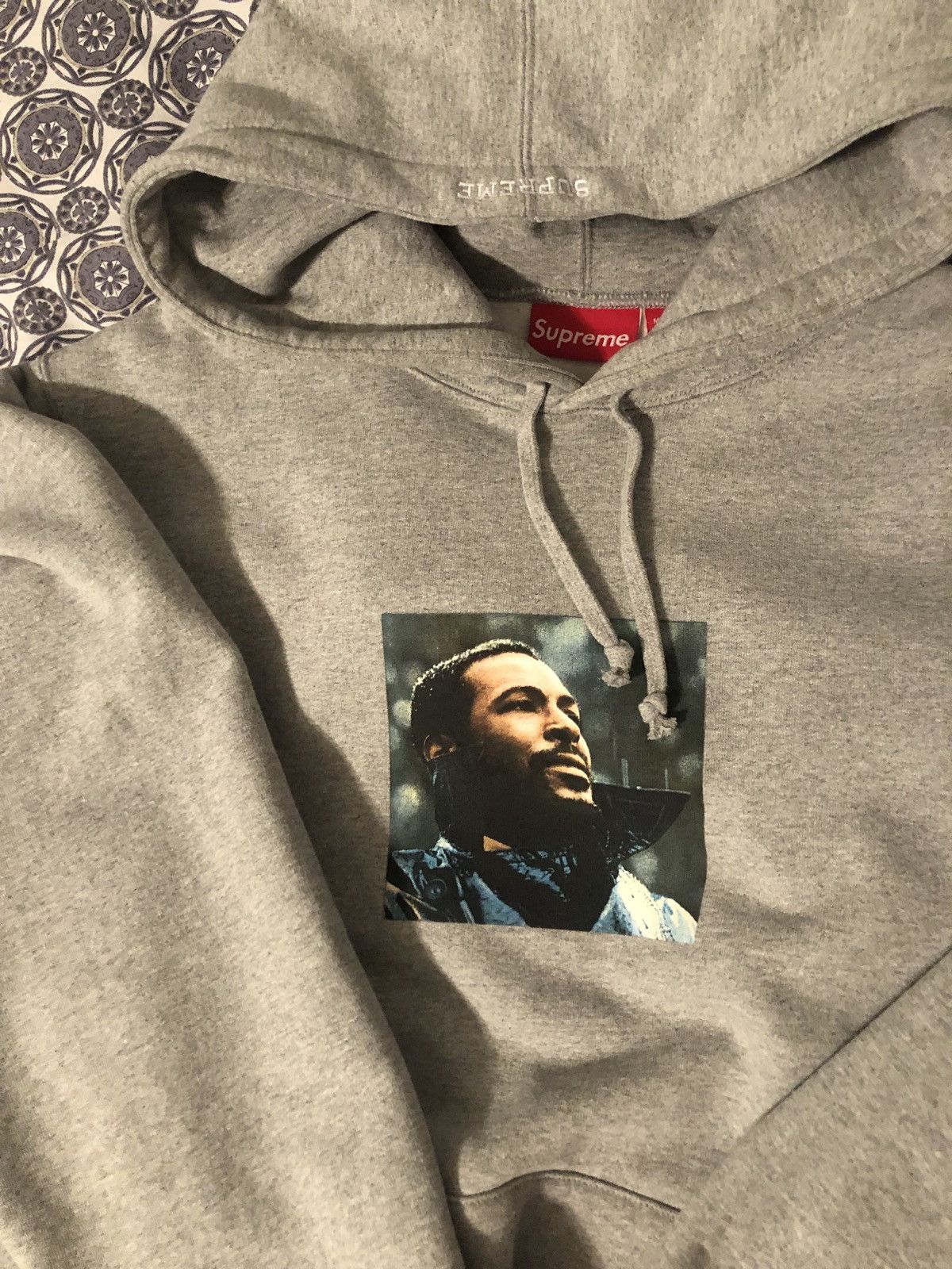 Supreme Marvin Gaye Hoodie Grey Grailed