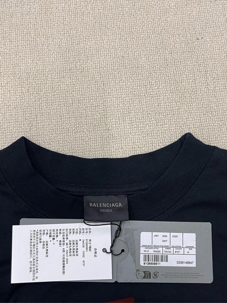 Balenciaga Balenciaga Back Letter Print T-shirt Size M Size US M / EU 48-50 / 2 - 6 Thumbnail