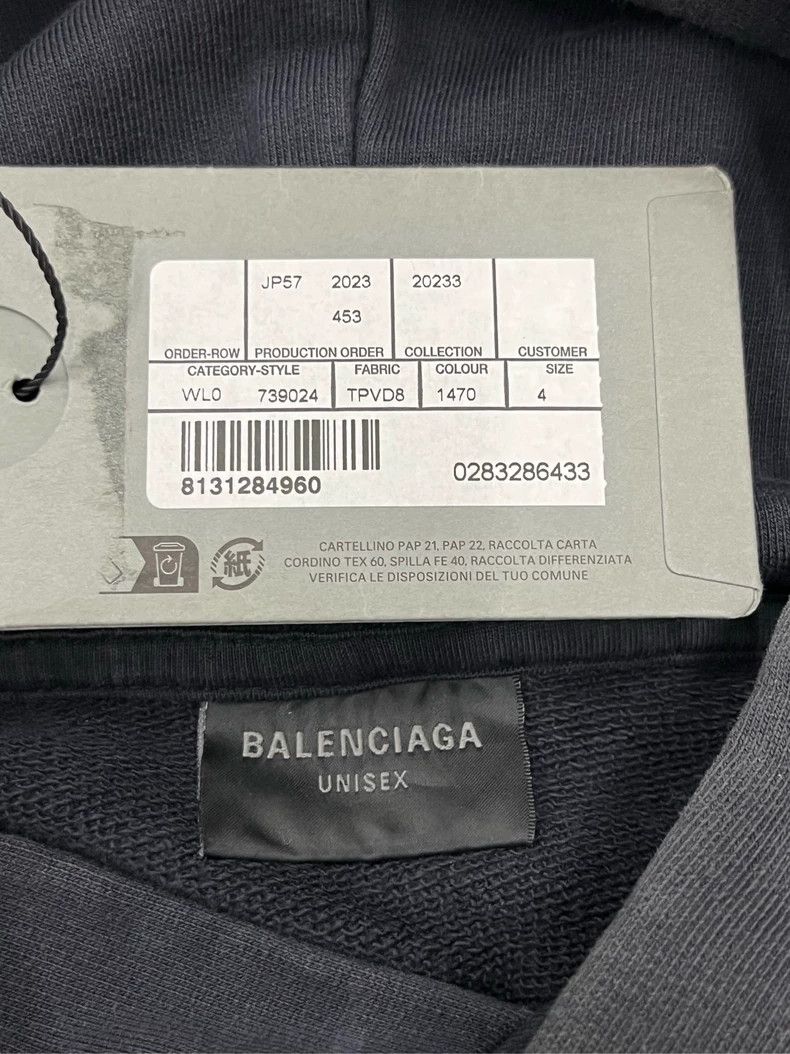 Balenciaga Balenciaga FW23 Letter Pattern Hoodie Size US S / EU 44-46 / 1 - 4 Thumbnail