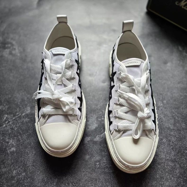 Amiri Amiri Black and White Star Sneakers Size US 10 / EU 43 - 3 Thumbnail